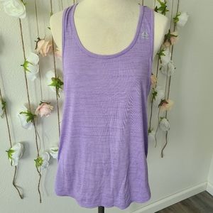 Reebok purple racer back tank